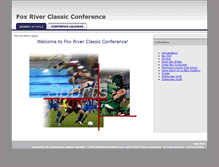 Tablet Screenshot of foxriverclassicconference.com